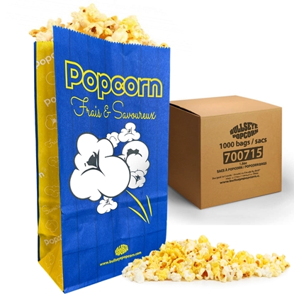 Image de 1000 Sacs à popcorn avec fond plat 1.5oz
