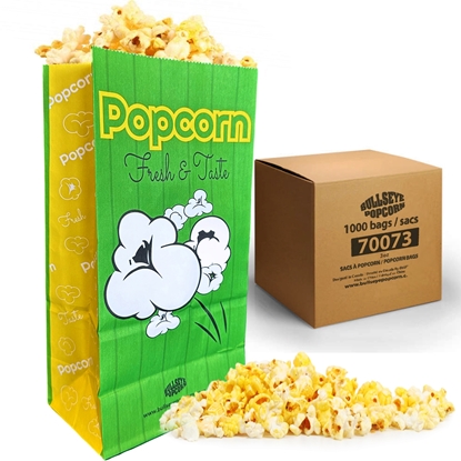 Image de 1000 Sacs à popcorn avec fond plat 3oz