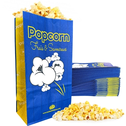 Picture of 700715-100    Popcorn bags 1.5oz with flat bottom -Pack of 100