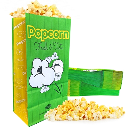 Picture of 70073-100    Popcorn bags 3oz with flat bottom -Pack of 100