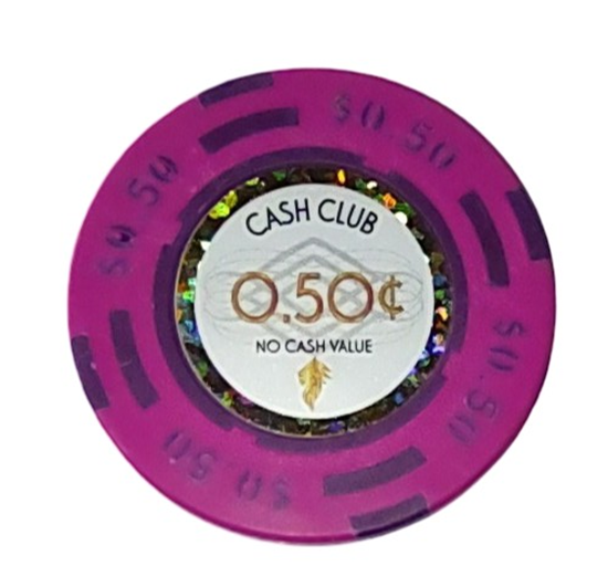Image sur Jetons série CASH CLUB 14gr - Valeur de $0.50 (Rouleau de 25pcs)