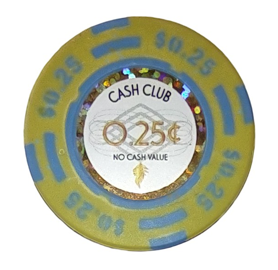 Image sur Jetons série CASH CLUB 14gr - Valeur de $0.25 (Rouleau de 25pcs)